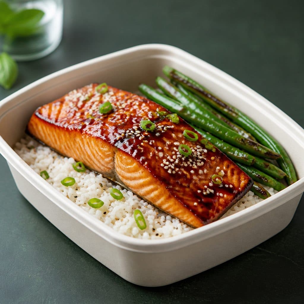 Teriyaki-Glazed Salmon Bowl